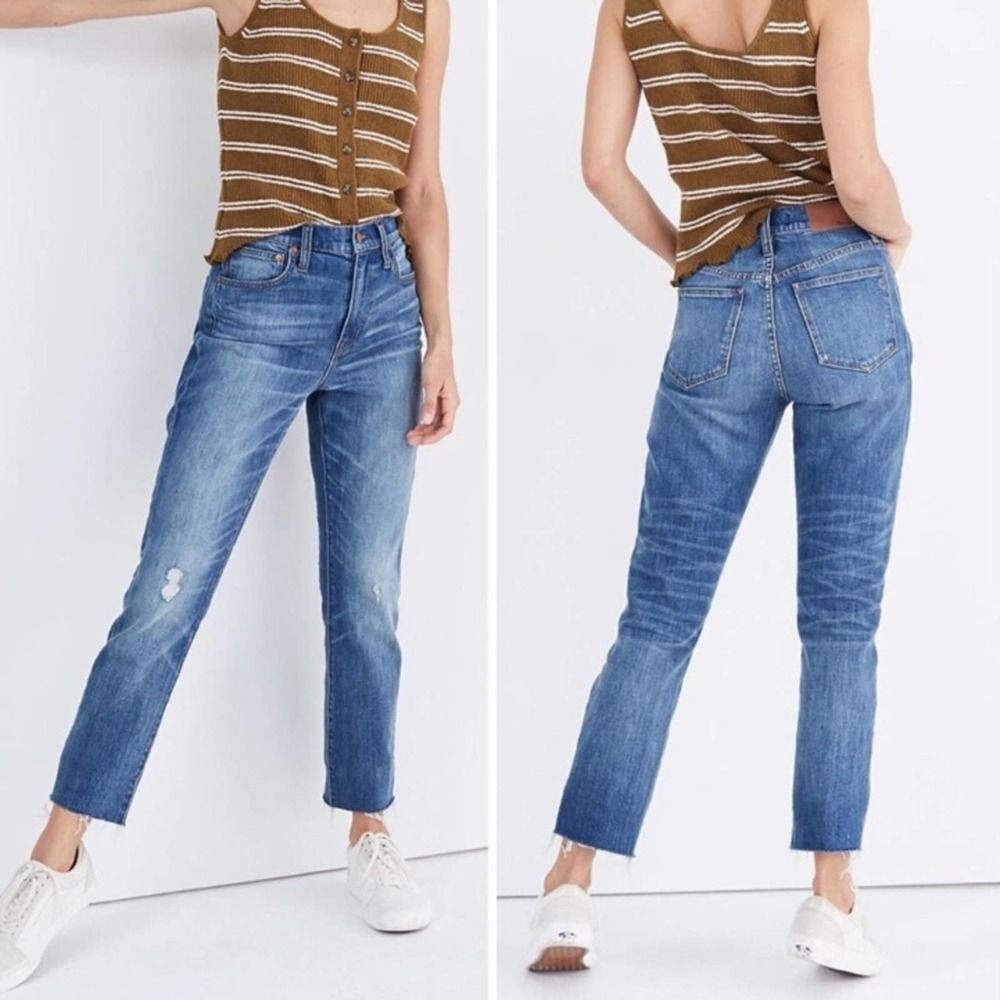 Madewell The Petite Boyfriend High-Rise Slim Boyjean Jeans 37P NWT Relaxed
